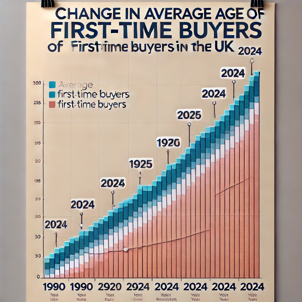 How the average age of first-time buyers has changed in the UK