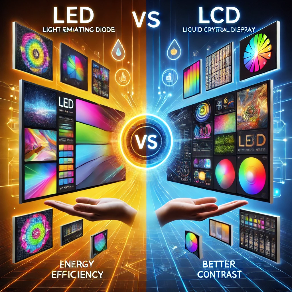 What is the Advantage of LED over LCD?